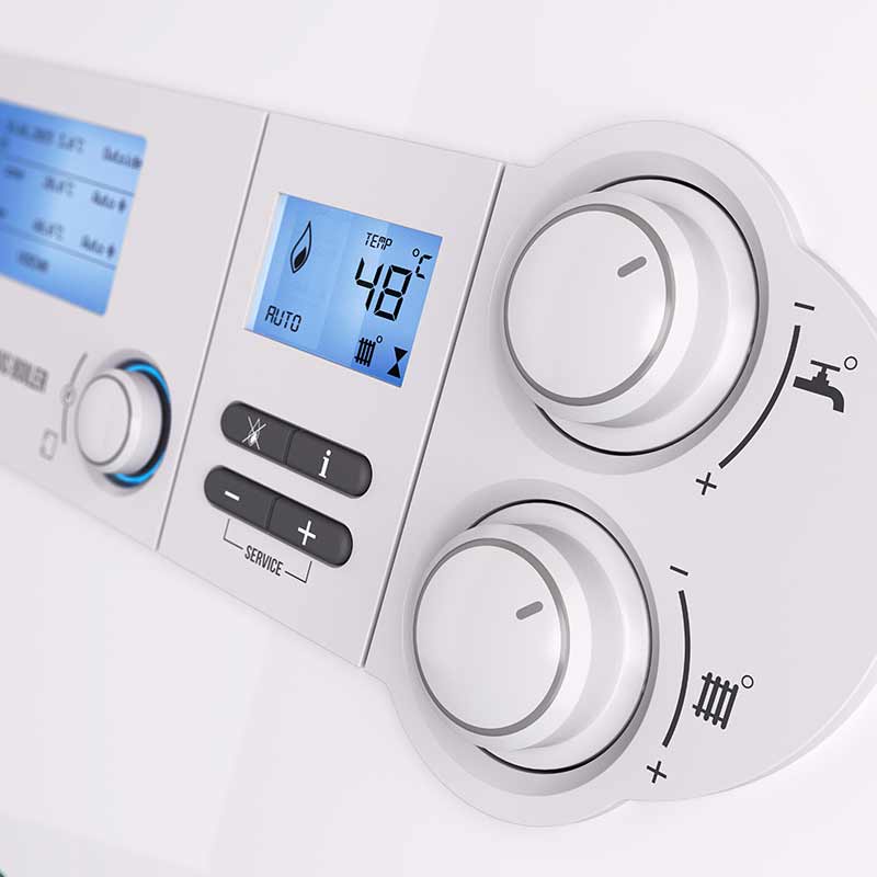 energy efficient gas boiler controls