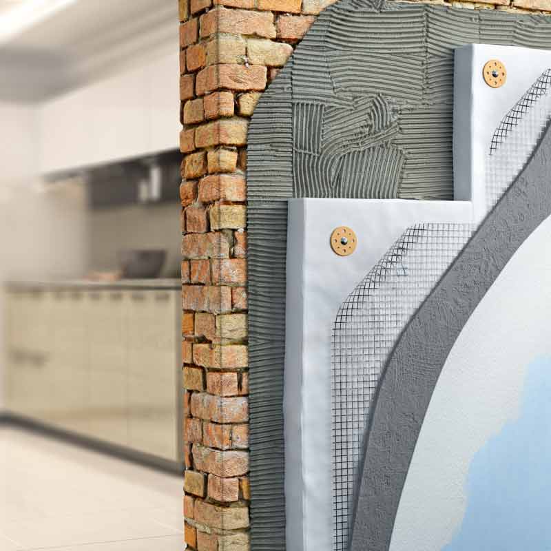 how does external wall insulation work