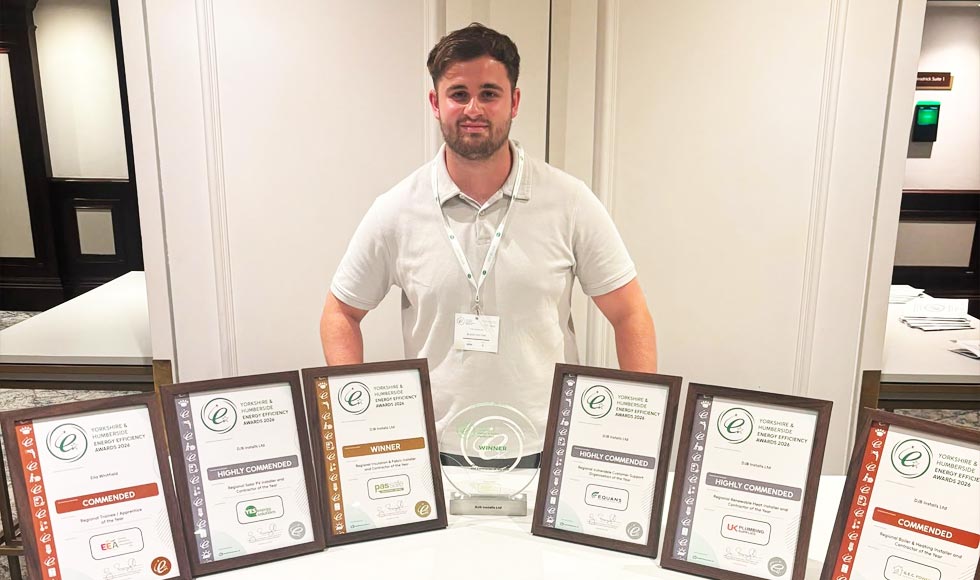 DJB Installs Celebrates Multiple Awards at the Yorkshire & Humberside Energy Efficiency Awards 2026